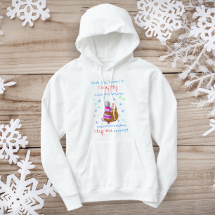 Yeah, I'm Naughty Sloth Hugging Xmas Ornament Hoodie