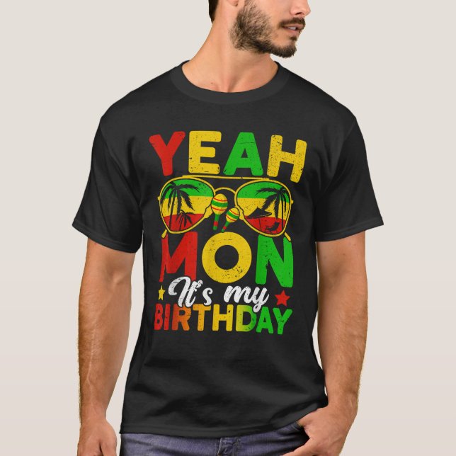 Yeah Mon Jamaican Jamaica Birthday Party Girls Wom T-Shirt (Front)