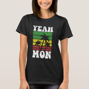 Yeah Mon Jamaican Vintage Sunset Jamaica Vacation T-Shirt