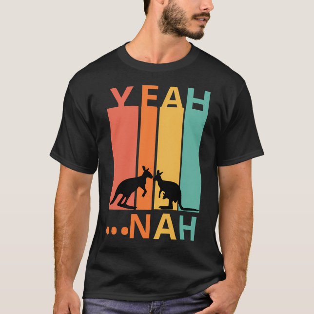 Yeah Nah - Australian Sayings - Funny Australian T-Shirt (Front)