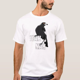 Yeah Nah funny Australian slang magpie men's shirt