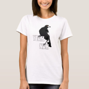 Yeah Nah funny Australian slang magpie shirt
