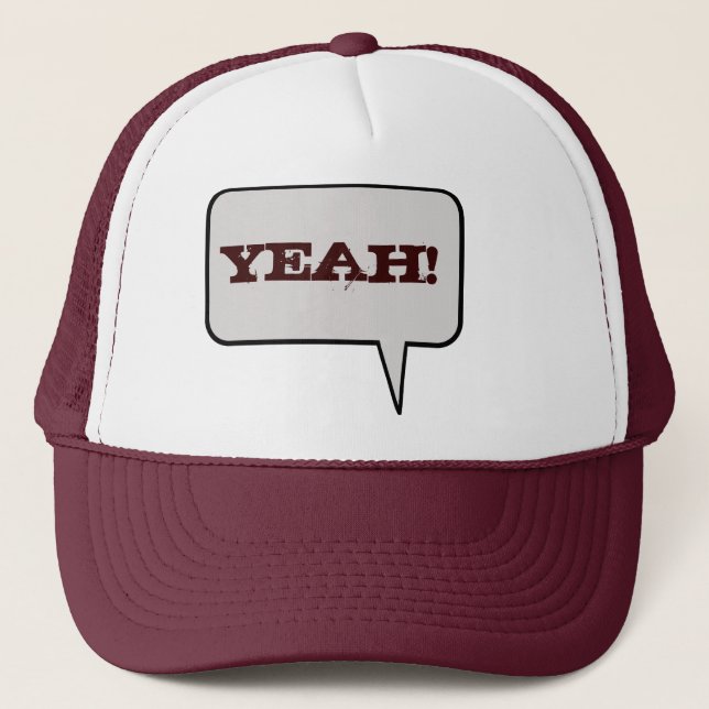 Yeah Speech Bubble Hat (Front)