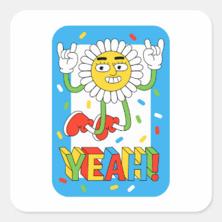 Yeah! Square Sticker