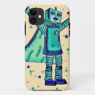 Yeah!  Superhero Robot iPhone Case