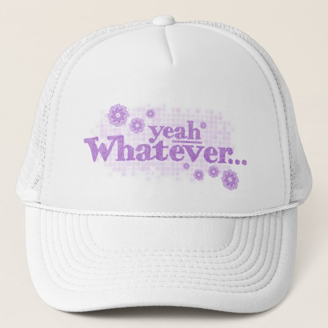yeah whatever... purple hat / cap (Front)