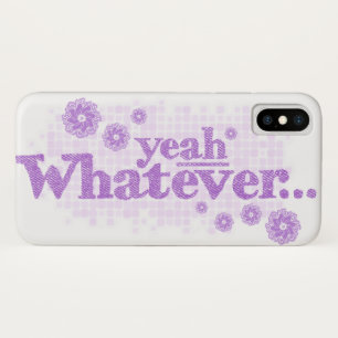 Yeah whatever purple white iphone case