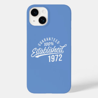 Year 1972 funny sayings men women Case-Mate iPhone 14 case
