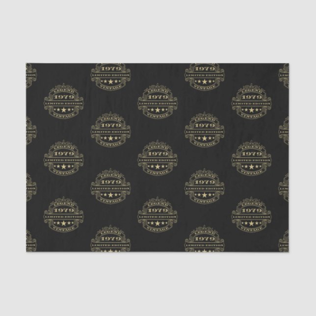 Year 1979 Birthday Tissue Paper (Front)