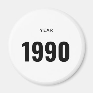 Year 1990 magnet