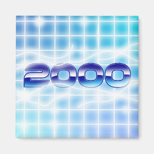 Year 2000 graphic magnet