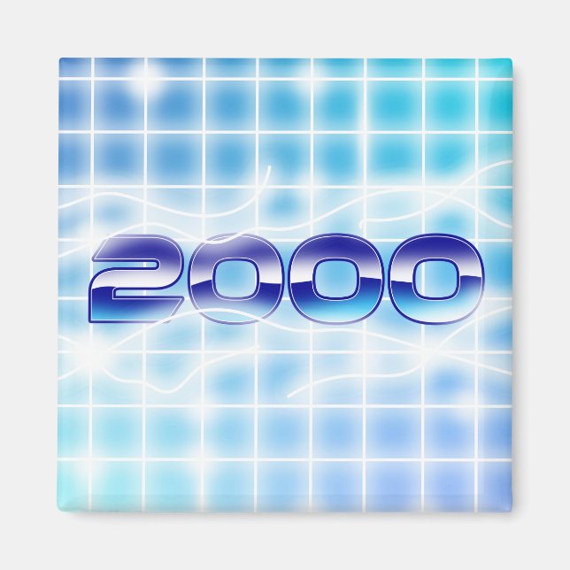 Year 2000 graphic magnet (Front)
