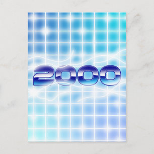 Year 2000 graphic postcard
