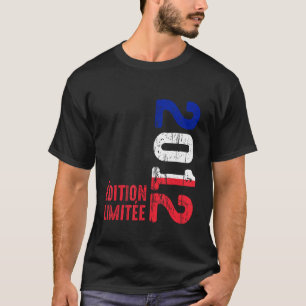 Year 2012 Birth Vintage French 2012 Since 2012 Ret T-Shirt