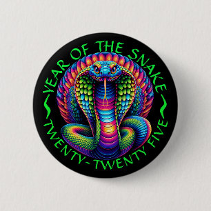 Year 2025 Snake Button