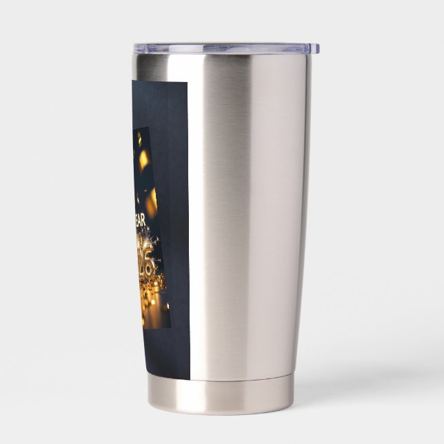 Year 2026 – Fresh Start, New Hopes Greet Insulated Tumbler (Left)