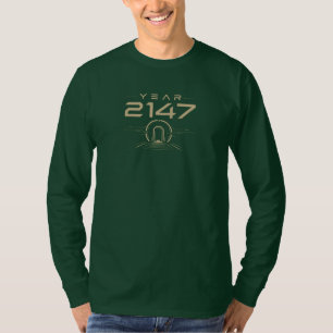 Year 2147 Futuristic Cyberpunk Sci-Fi T-Shirt