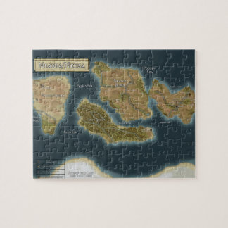 Year 642 Neania/Neusa Map Cover Art Jigsaw Puzzle