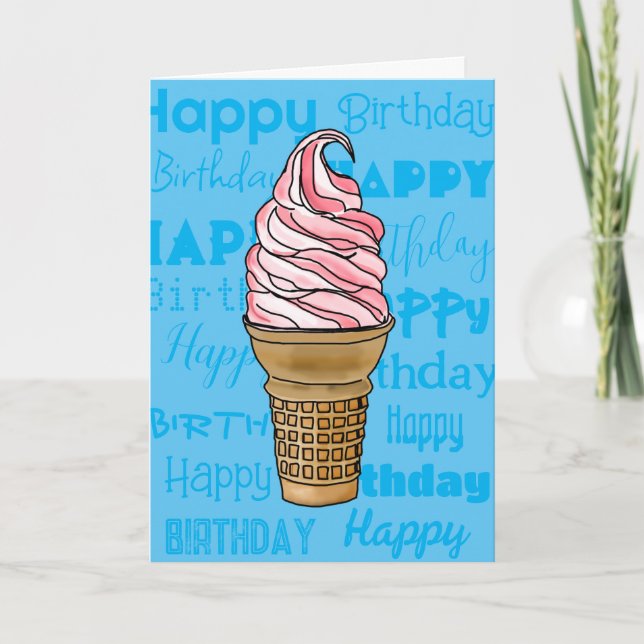 Year as sweet as you are - Ice Cream Birthday card (Front)