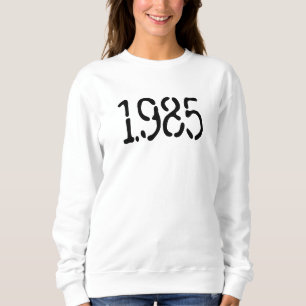 Year Birthday   Custom Ink Bleed Effect Typography Sweatshirt