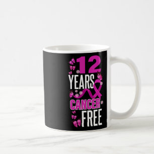 Year Cancer Free For Breast Cancer Awareness Coffee Mug
