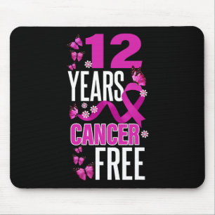 Year Cancer Free For Breast Cancer Awareness  Mouse Mat