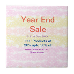 Year end sale business promotion offer add date na tile