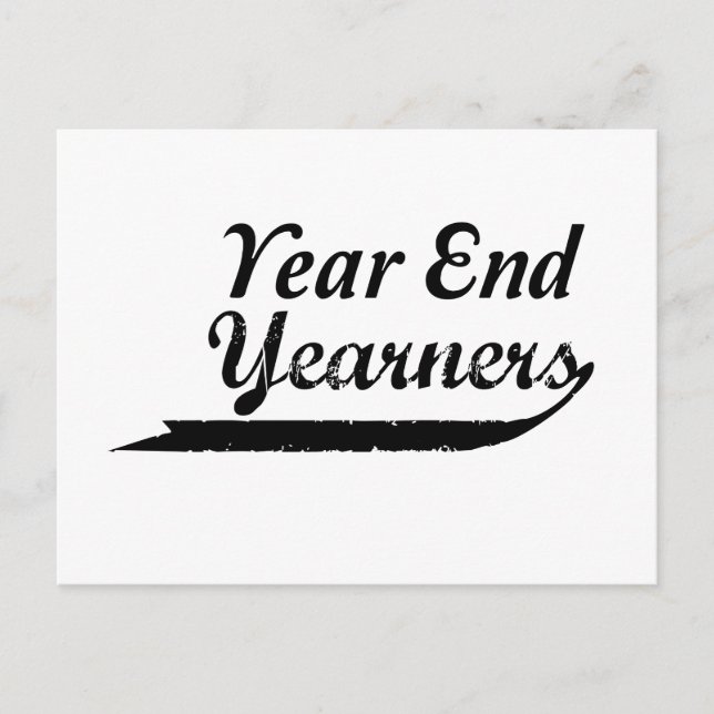 year end yearners postcard (Front)