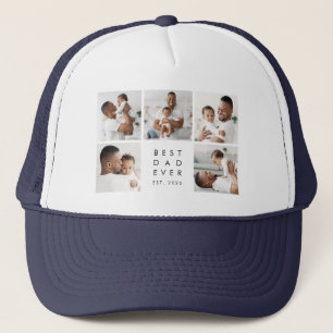 Year Established 5 Photos Best Dad Ever Trucker Hat