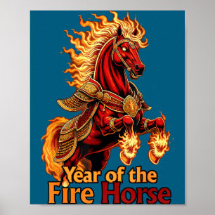 Year Fire Horse Poster