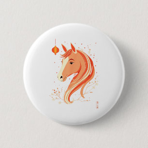 Year Horse 2026 Chinese New Design 6 Cm Round Badge