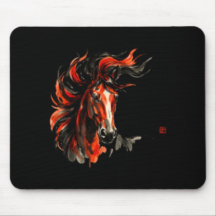 Year Horse Chinese New 2026 Graphic Art Mouse Mat