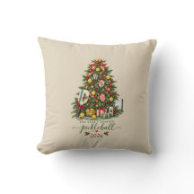 Year I Learned Pickleball Custom Christmas Throw