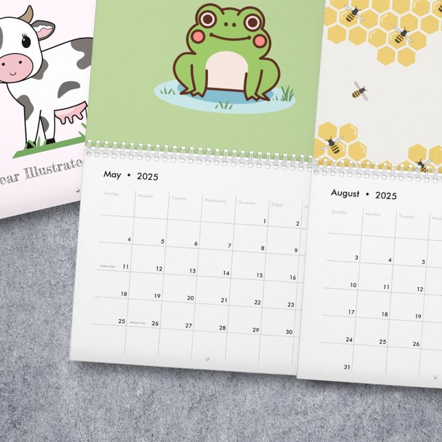 Year Illustrated Calendar  (Year Illustrated Calendar )