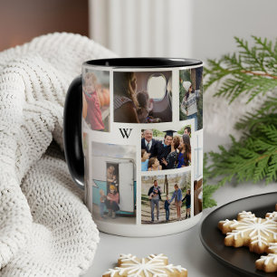 Year in Moments Family Photo Collage Keepsake Gift Mug