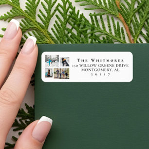 Year in Moments Minimal 4 Photo Gallery Collage