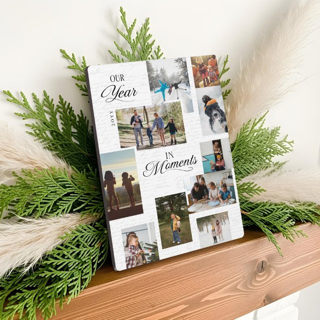 Year in Moments Photo Gallery Collage Keepsake Plaque (Year in Moments Photo Gallery Collage Keepsake Plaque)