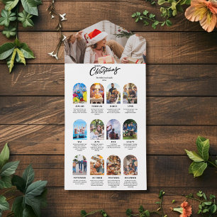 Year in Review 13 Photo Collage Custom Greetings All In One Invitation