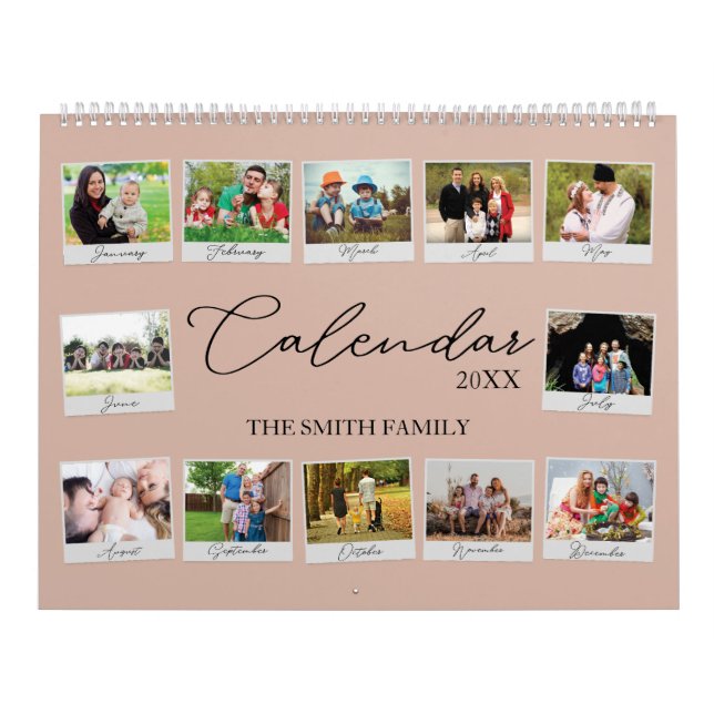 Year In Review Custom Family Memory Calendar (Cover)