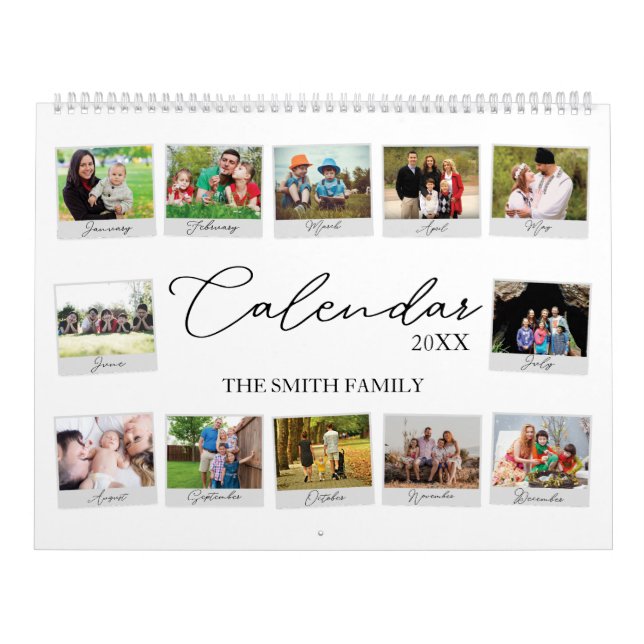 Year In Review Custom Family Memory Calendar (Cover)