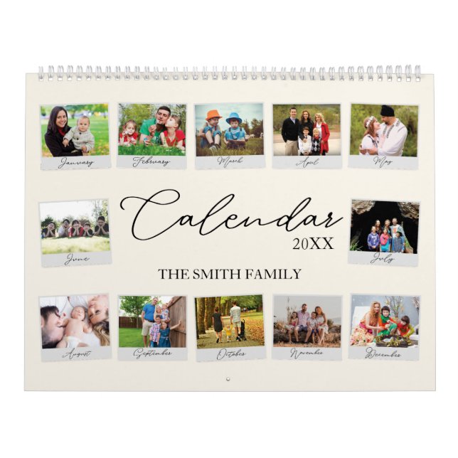 Year In Review Custom Family Memory Calendar (Cover)