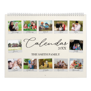 Year In Review Custom Family Memory Calendar