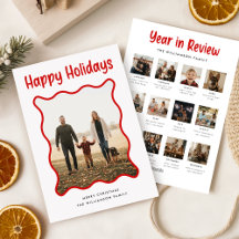 Year in Review Family Pet Photo Collage Christmas