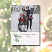 Year in Review Merry Christmas Simple Photo