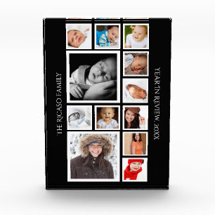 Year In Review Unique Custom Personalised 12 Image Photo Block
