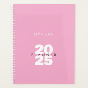 Year & Name, Title, Pale Pink Planner