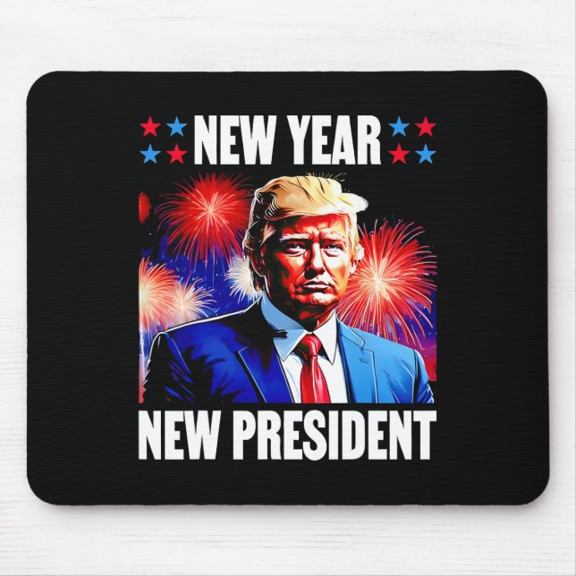 Year New President Trump 2024  Mouse Mat (Front)