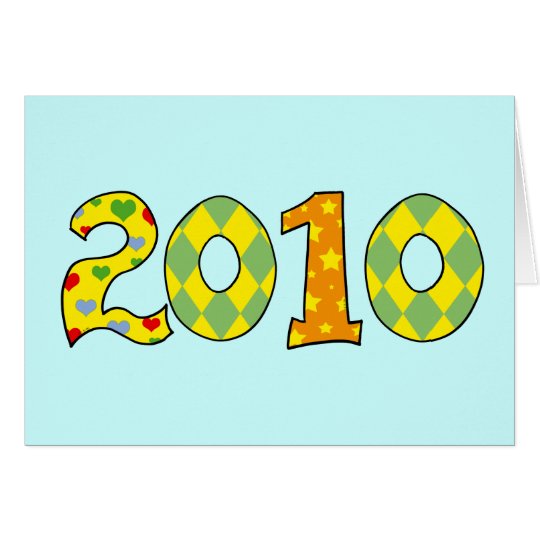 Year of 2010 card