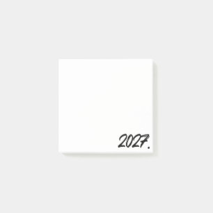Year Of 2027 Paint Ink Brush Typography Post-it Notes