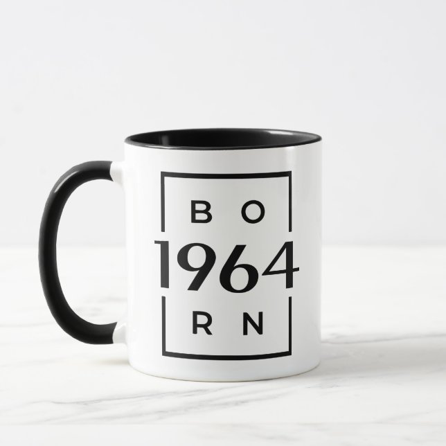 Year of birth 1964 mug (Left)